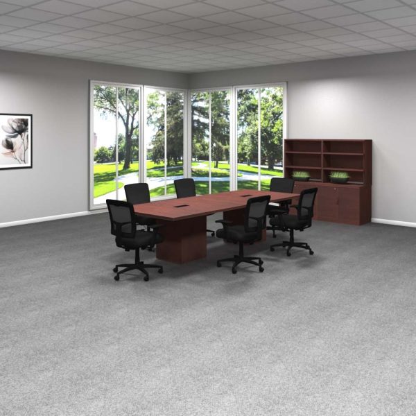 Cube base, rectangular 10' conference table