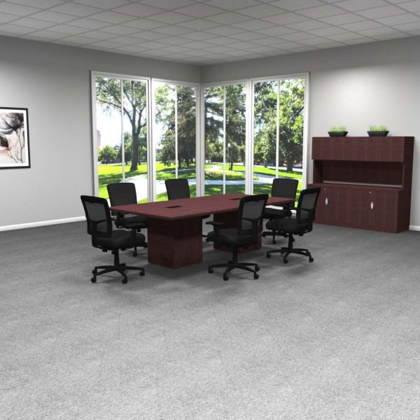 Cube base, rectangular 8' conference table